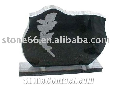 Black Marble Gravestone