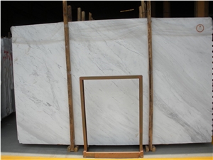 Polished Greek Volakas Marble Slabs, Greece White Marble for Wall, Flooring,Etc