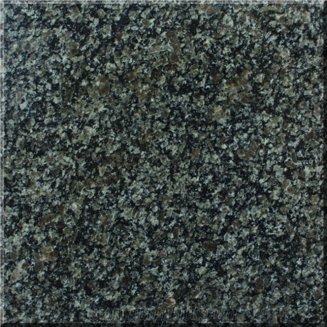 Polished, Honed, Flamed Chinese Royal Coffee Granite Tile/Slabs (Middle Flower) for Wall Cladding,Flooring
