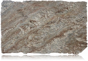 Sienna Bordeaux Granite Slab, Brazil Beige Granite