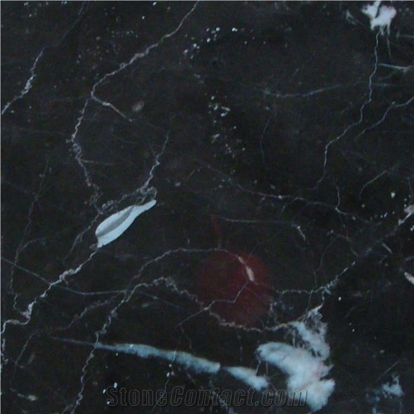 Black White Vein Marble Tile