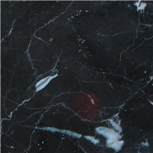 Black White Vein Marble Tile