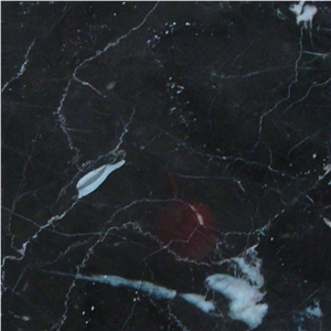 Black White Vein Marble Tile