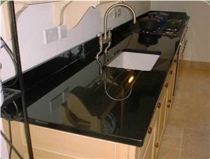 China Absolute Black Granite Kitchen Countertop
