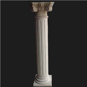 Stone Pillar, White Marble Column