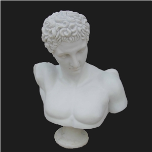 White Marble Bust