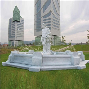 White Marble Outdoor Fountain