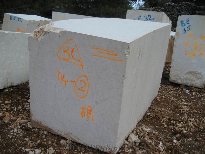 Myra Beige - Myra Limestone Blocks, Turkey White Limestone Blocks