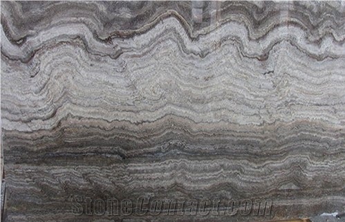 Silver Travertine Vein Cut Slabs & Tiles, Turkey Grey Travertine