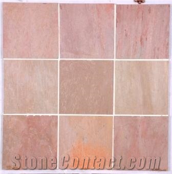 Lime Pink Limestone Tile