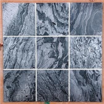 Silver Grey Quartzite Tile, India Grey Quartzite