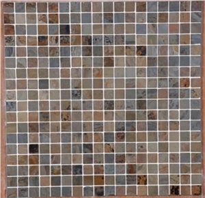 Vijaya Gold Slate Mosaic