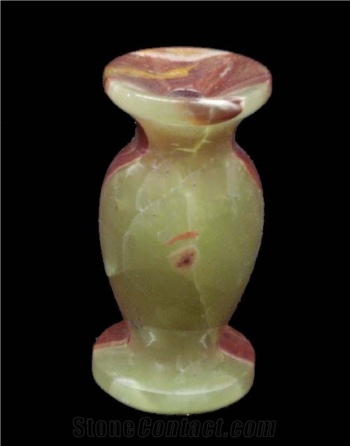 Handicrafts and Showpieces,green Onyx Vase