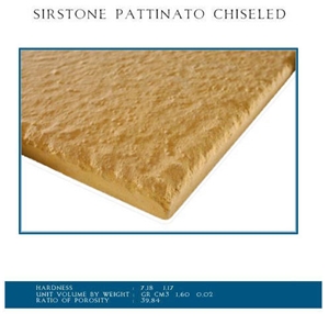 Sirstone Pattinato Chiseled Limestone Tile,yellow Limstone