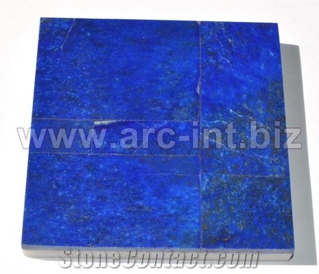 Natural Gemstones Blue Lapis Lazuli Tiles, Blue Blue Stone