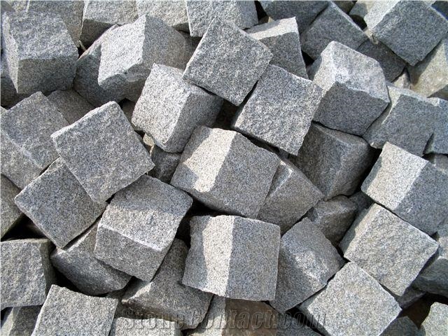 Viet Nan Grey Granite Cobble Stone
