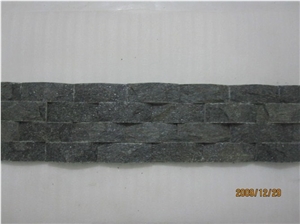 Black Quartzite Wall Cladding Stone