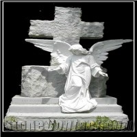 Blank Tombstone, White Marble Tombstone