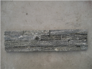 Flat Face Wall Brick, Grey Quartzite Cultured Stone