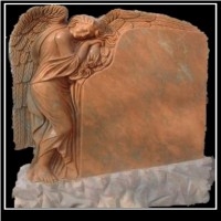 Red Marble Headstone