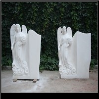 White Marble Tombstone