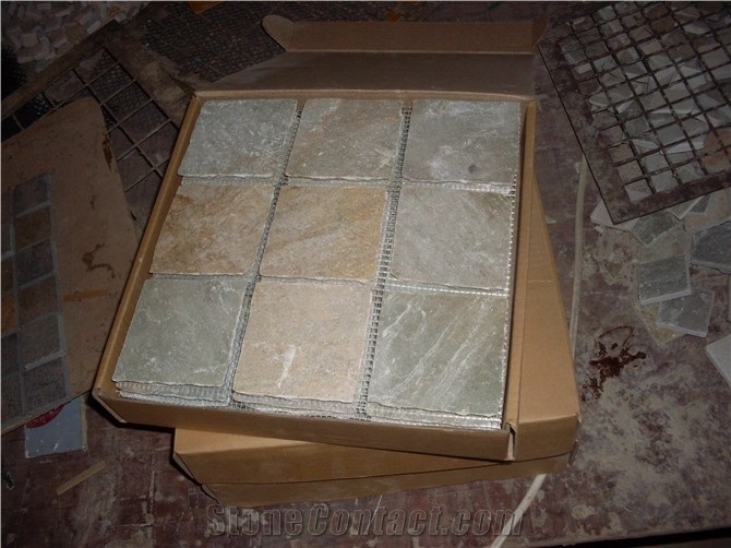 Outside Stone Mosaic Pattern