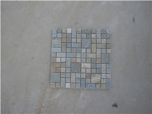 Slate Strip Mosaic Stone ,Slate Mosaic