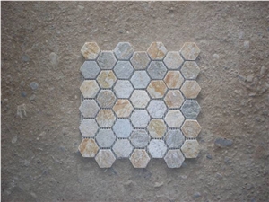 Slate Strip Mosaic Stone ,Slate Mosaic