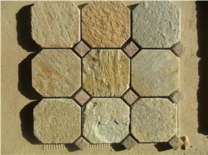 Slate Wall Mosaic Decoration,slate Mosaic, Rustic Slate Wall Mosaic