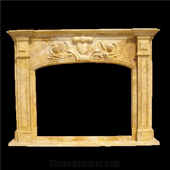 Stone Fireplace Surround Yellow Marble From Stone Fireplace Surround Yellow Marble