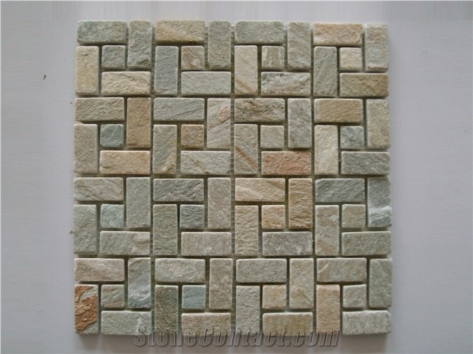 Stone Mosaic Carpet,slate Mosaic