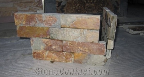 Wall Cladding Stone ,Slate Stone, Rusty Slate Wall Cladding