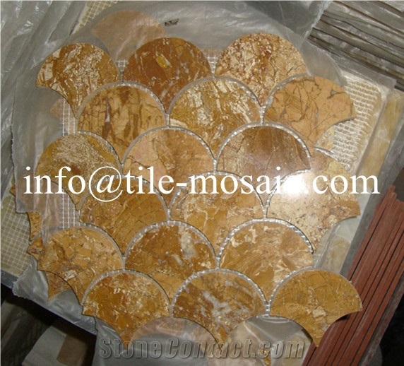 Sell Onyx Mosaic Fish Scale, Honey Yellow Onyx Mosaic