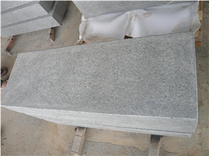 G654 Granite, Flamed Granite Steps, G654 Grey Granite Steps