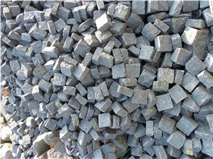 Granite G684, Granite Cobbles, Cubic Stone, Zhangpu Black Granite Cobbles