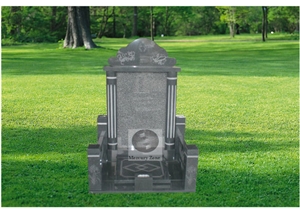 Natural Funeral Granite Tombstone, Grey Granite Tombstone