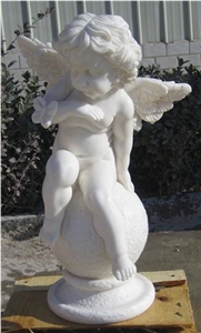 White Marble Angel Sculpture, Head Statue