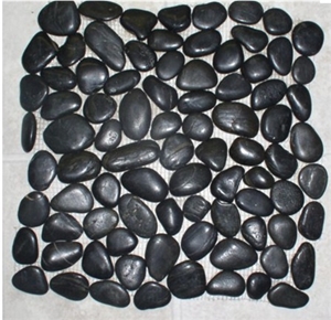 Black Mosaic Pebble Tile