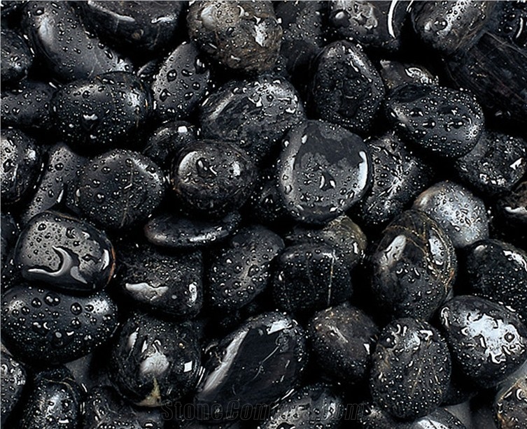 Black Riverstone Pebble