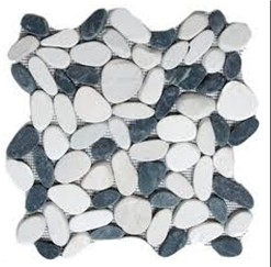 Mixed Pebble Tile/pebble on Mesh