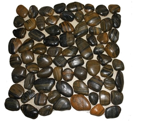 Tiger Mosaic Pebble Tile