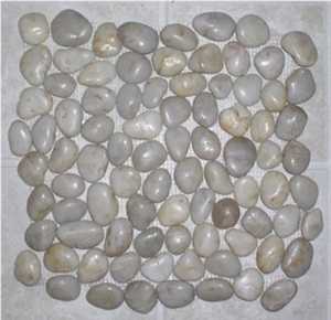 White Mosaic Pebble Tile