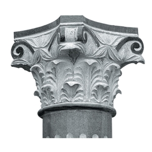 Granite Roman Chapiter, Grey Granite Column