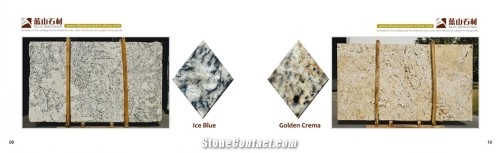 Ice Blue & Golden Crema