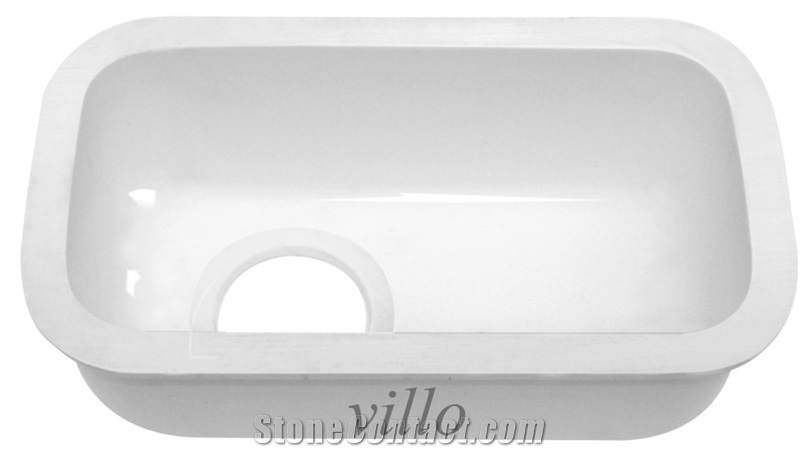 Acrylic Single Bowl Undermount Sink (VO-A01)