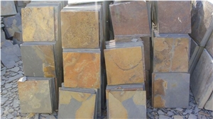 Rust Slate Tiles, China Yellow Slate