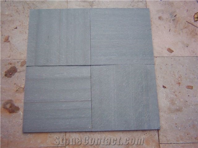 Stripes Flat, China Grey Slate Slabs & Tiles