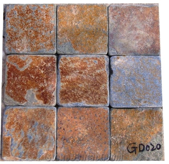 Tumbled Slate Tiles, China Grey Slate