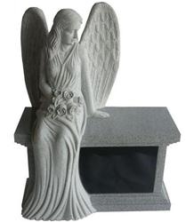 Black Granite Angel Headstone