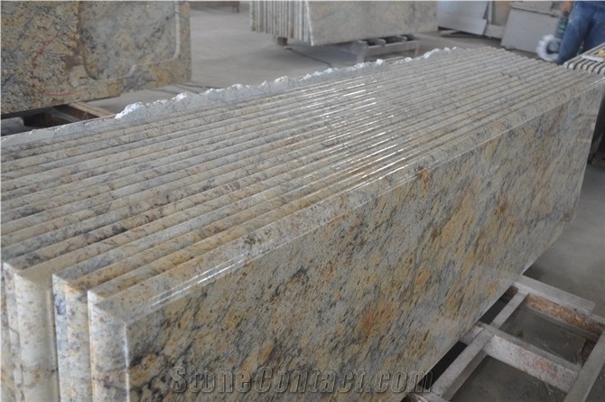 Golden Crystal Granite Countertops Yellow Granite From China